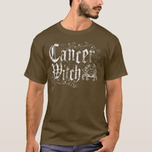 Krebs Zodiac-Zeichen Hexenkraft Vintag gestört T-Shirt