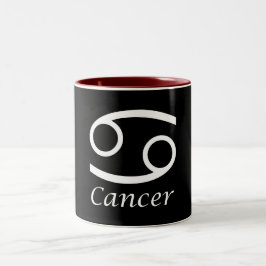 "Krebs" - Zodiakzeichen Zweifarbige Tasse