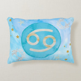 Krebsastrologie Zodiac-Zeichen Akzente Pillow Dekokissen