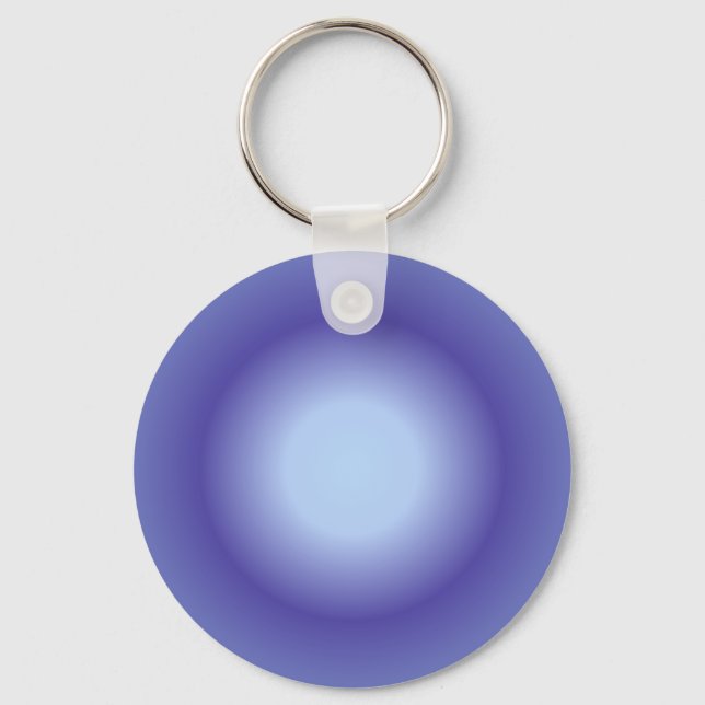 Krebsaura, Krebs Zodiac, blauer Aura Schlüsselanhänger (Vorderseite)