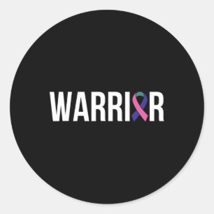 Krebsbekämpfung - Lissabon 17 Runder Aufkleber