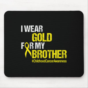 Krebsbewusstsein bei Kindern Brother Yellow Ribbon Mousepad