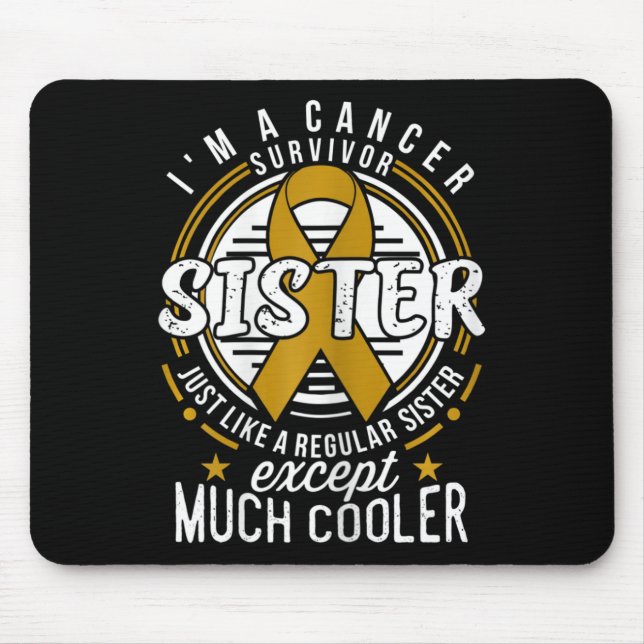 Krebsbewusstsein bei Kindern für Schwester Mousepad (Vorne)