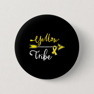 Krebsbewusstsein bei Kindern Gelbe Schleife Sarcom Button
