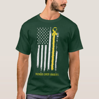 Krebsbewusstsein bei Kindern in einer Flagge787 T-Shirt