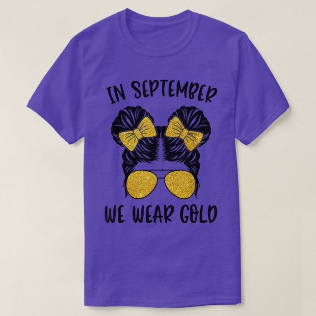 Krebsbewusstsein bei KindernIm September tragen wi T-Shirt (Design vorne)