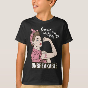 Krebsbewusstsein für ihre Kriegerin Unzerbrechlich T-Shirt