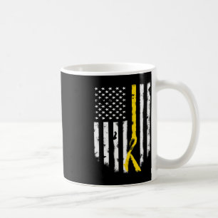 Krebsbewusstsein für Kinder - Amerikanische Flagge Kaffeetasse