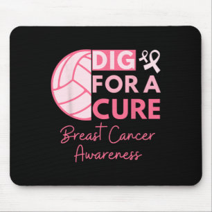 Krebsbewusstsein Grab für eine Heilung Volleyball Mousepad