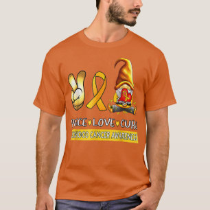 Krebsbewusstsein im Kindesalter - Liebe des Friede T-Shirt