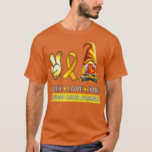 Krebsbewusstsein im Kindesalter - Liebe des Friede T-Shirt