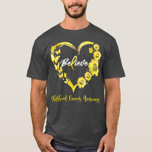 Krebsbewusstsein im Kindesalter Schmetterling Sonn T-Shirt