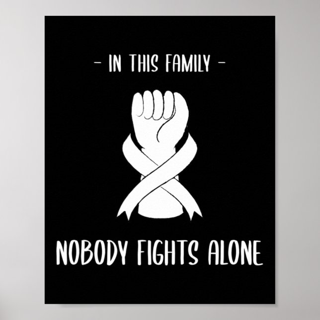 Krebsbewusstsein in dieser Familie niemand allein  Poster (Vorne)