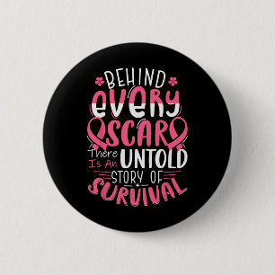 Krebsbewusstsein Krieger rosa Ribbon Brustkrebs Button