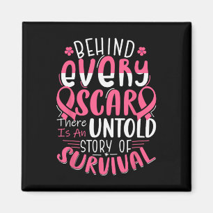 Krebsbewusstsein Krieger rosa Ribbon Brustkrebs Magnet