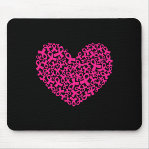 Krebsbewusstsein Monat Band Herz Frauen Männer Mousepad