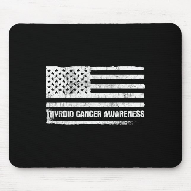 Krebsbewusstsein Schilddrüsenkrebs Mousepad (Vorne)