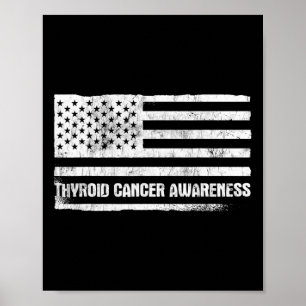 Krebsbewusstsein Schilddrüsenkrebs Poster