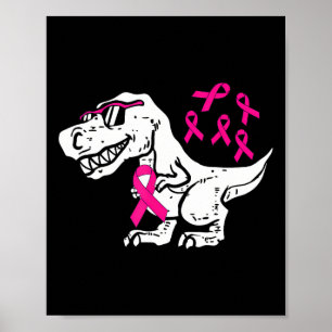 Krebsbewusstsein Shirt Kleinkind Rosa Band Kinder Poster