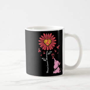 Krebsbewusstsein Sonnenblume Elefant Mädchen Kinde Kaffeetasse