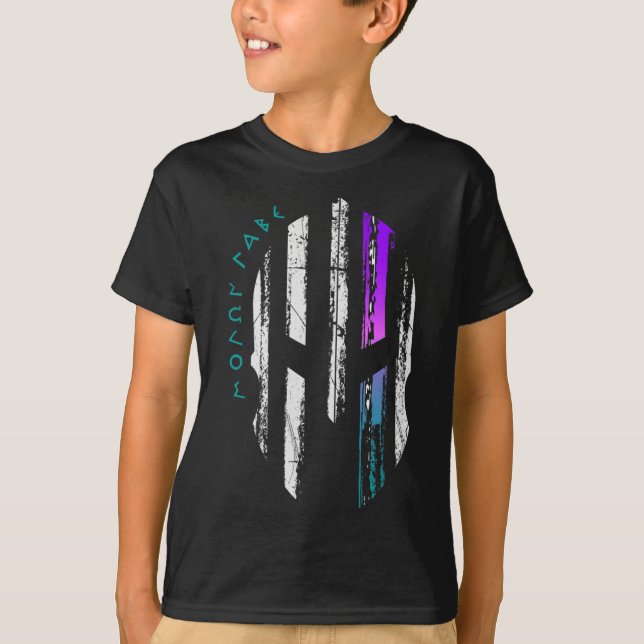 Krebsbewusstsein Spartaner Kriegerhelm Thin Line T-Shirt (Vorderseite)