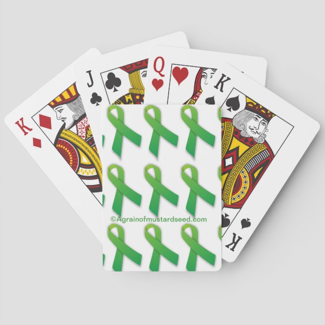 Krebsbewusstsein Spielkarten (Rückseite)