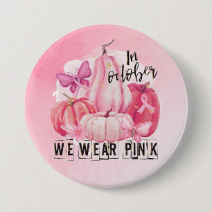 Krebsbewusstsein tragen wir rosa button