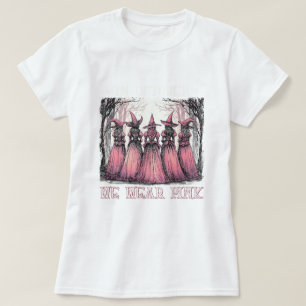 Krebsbewusstsein tragen wir rosa T-Shirt