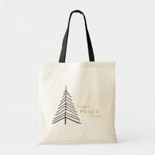 Krebsbewusstsein. Weihnachtsfeiertage Tasche Tasch