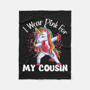 Krebsbewusstsein, wenn ich Rosa für meinen Cousin Fleecedecke