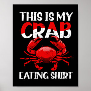 Krebse essen Shirt T - Shirt heute Vorhersage Kreb Poster