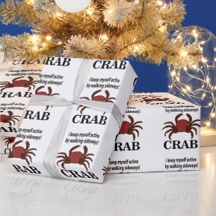 Krebse Ich Behielt mich aktiv, indem ich auf der S Geschenkpapier