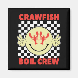 Krebse Kocher-Crew Krebse-Saison Krebse-Gesicht Magnet