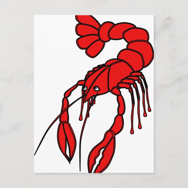 Krebse Postkarte (Vorderseite)