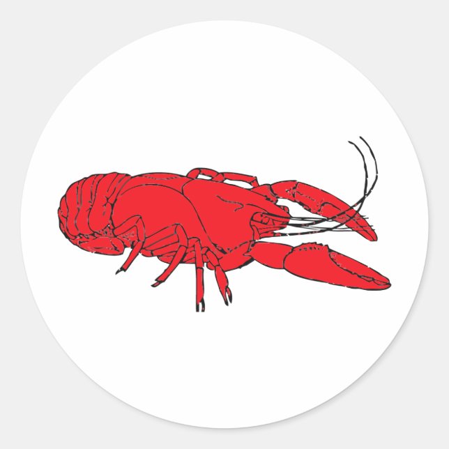 Krebse Runder Aufkleber (Vorderseite)