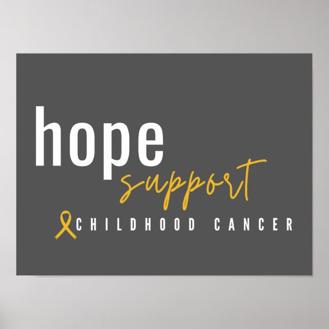 Krebserkrankungen im Kindesalter: Unterstützung vo Poster (Vorne)