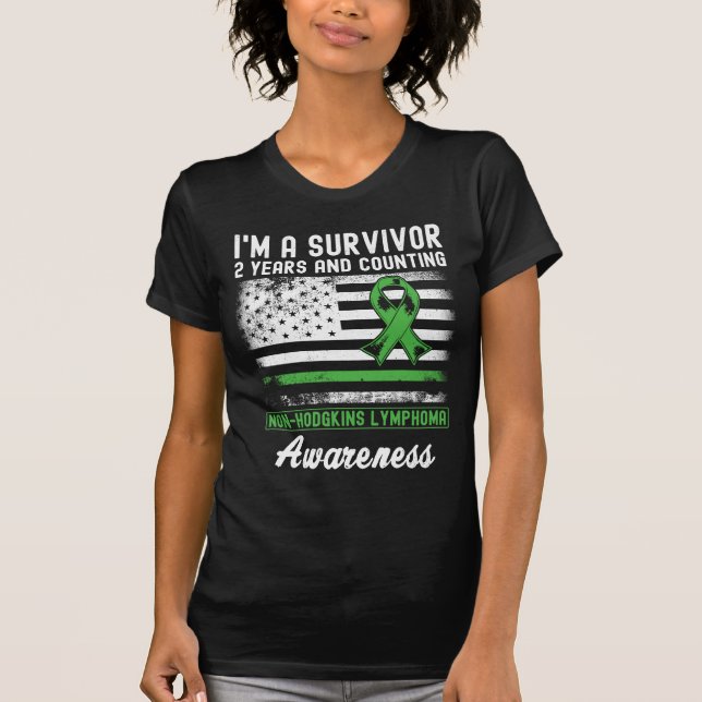 Krebsfreies Non-Hodgkins Lymphomüberleben T-Shirt (Vorderseite)
