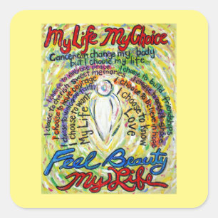 Krebsgedicht White Angel Art Sticker Decks