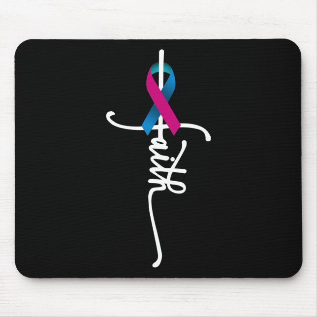 Krebsgefühl Schilddrüsenkrebserkrankung Mousepad (Vorne)