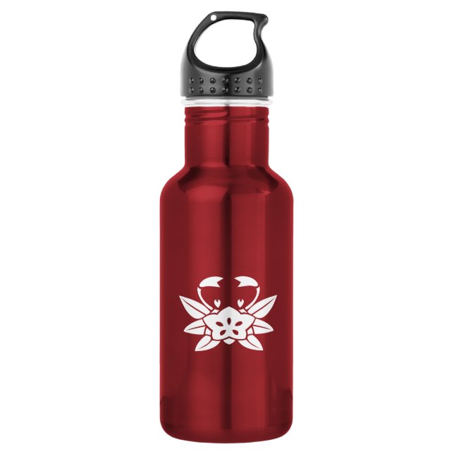 Krebsgenzian Edelstahlflasche (Vorderseite)