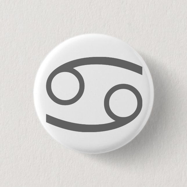 Krebsknopf Button (Vorderseite)