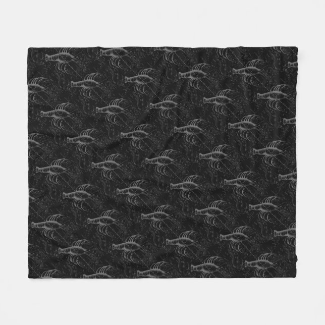 Krebskonstellation Hevelius 1690 Dekor Fleecedecke (Vorderseite (Horizontal))