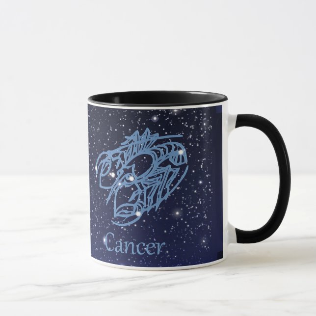 Krebskonstellation und Sternzeichen Tasse (Rechts)