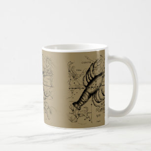 Krebskonstellation von Hevelius um 1690 Kaffeetasse