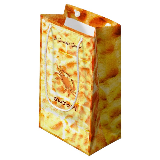 Krebskrebs Kleine Geschenktüte (Vorderseite Schrägansicht)