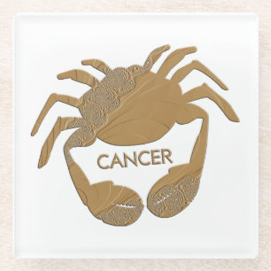 Krebskrebs Zodiac Glasuntersetzer