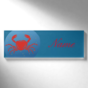 Krebskrebs Zodiac Thunder_Cove Namenschild