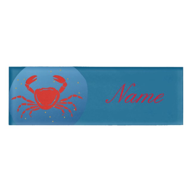 Krebskrebs Zodiac Thunder_Cove Namenschild (Vorderseite)