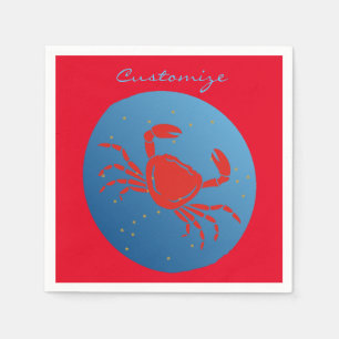 Krebskrebs Zodiac Thunder_Cove Serviette