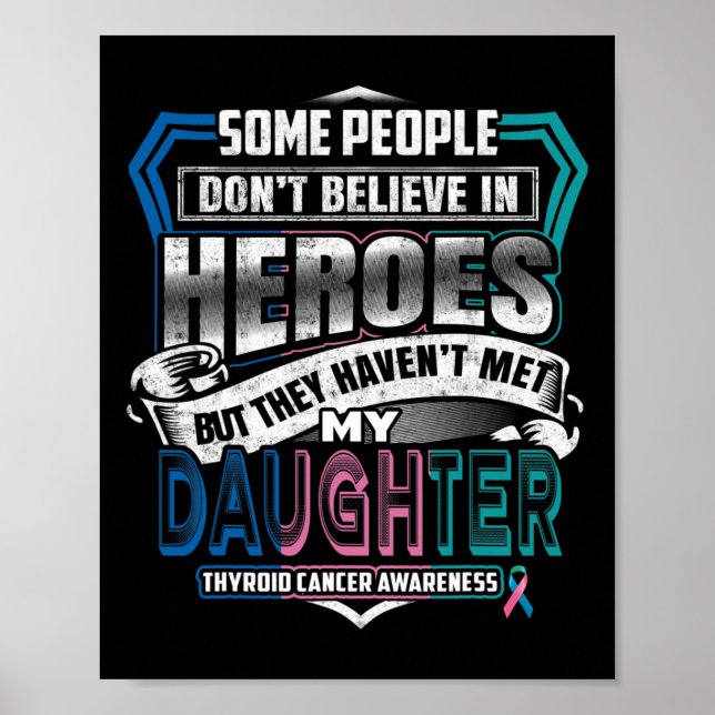Krebskrieger ich trage blaurosa Aquamarin für mein Poster (Vorne)